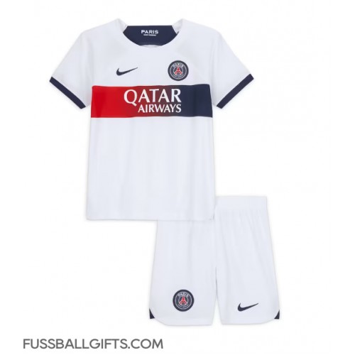 Paris Saint-Germain Fußballbekleidung Auswärtstrikot Kinder 2023-24 Kurzarm (+ kurze hosen)